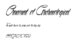Ornament of Archaeological Preview
