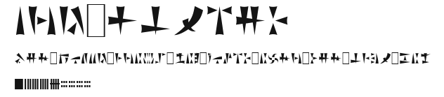 Ork Glyphs Preview