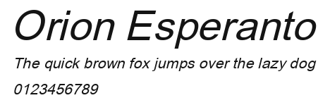 Orion Esperanto Preview