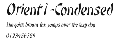 Orient1-Condensed Preview