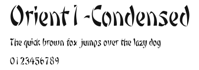 Orient1-Condensed Preview