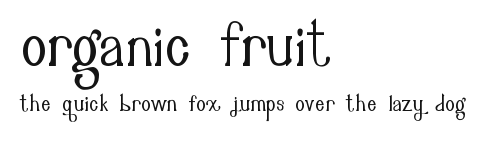 Organic Fruit Preview