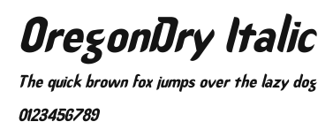 OregonDry Italic Preview
