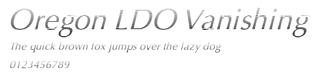 Oregon LDO Vanishing Preview