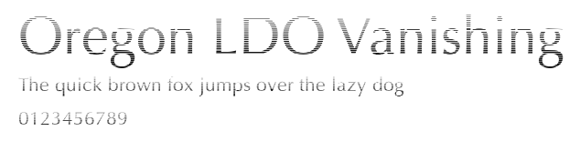 Oregon LDO Vanishing Preview
