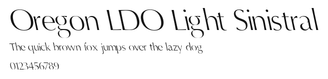 Oregon LDO Light Sinistral Preview