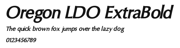 Oregon LDO ExtraBold Preview