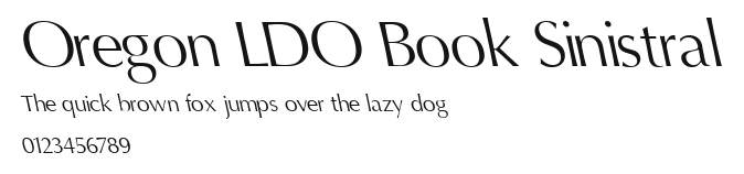 Oregon LDO Book Sinistral Preview