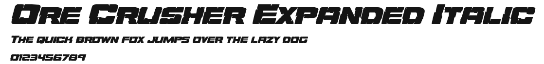 Ore Crusher Expanded Italic Preview