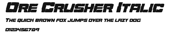 Ore Crusher Italic Preview