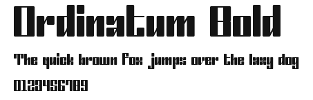 Ordinatum Bold Preview