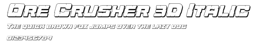 Ore Crusher 3D Italic Preview