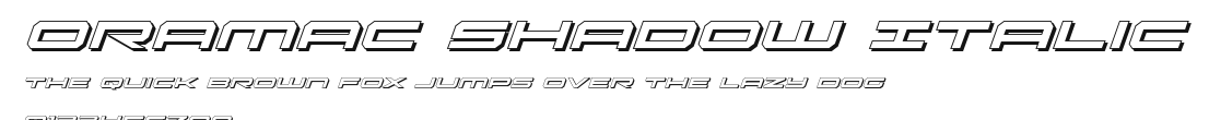 Oramac Shadow Italic Preview