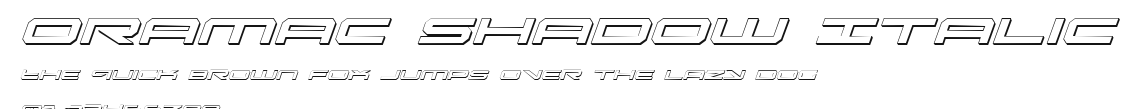 Oramac Shadow Italic Preview