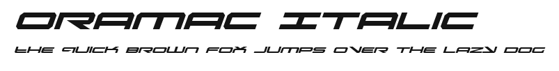 Oramac Italic Preview