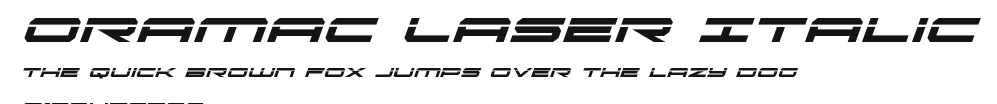 Oramac Laser Italic Preview