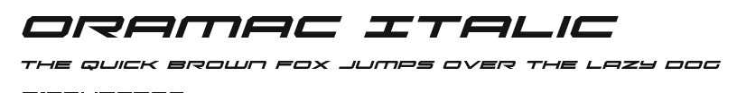 Oramac Italic Preview