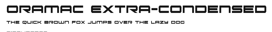 Oramac Extra-Condensed Preview
