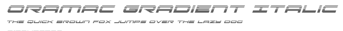 Oramac Gradient Italic Preview