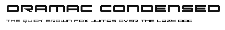 Oramac Condensed Preview
