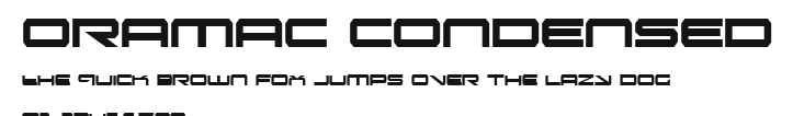 Oramac Condensed Preview