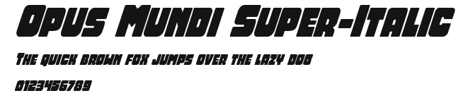 Opus Mundi Super-Italic Preview