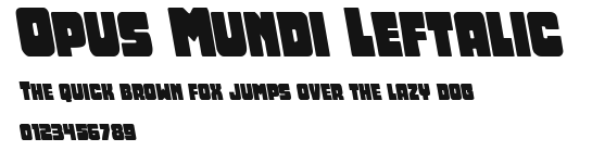 Opus Mundi Leftalic Preview