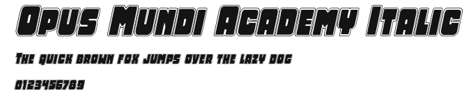 Opus Mundi Academy Italic Preview