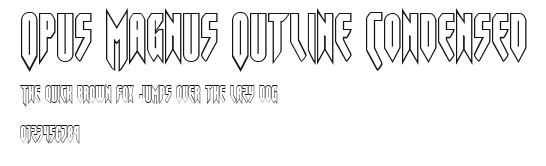 Opus Magnus Outline Condensed Preview