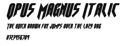 Opus Magnus Italic Preview