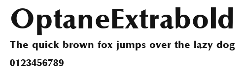OptaneExtrabold Preview