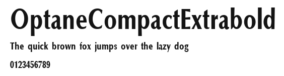 OptaneCompactExtrabold Preview