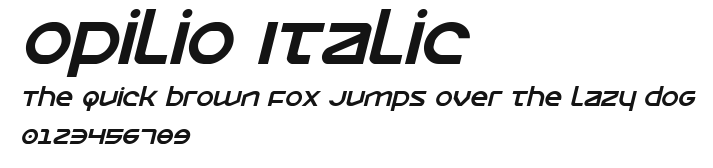 Opilio Italic Preview