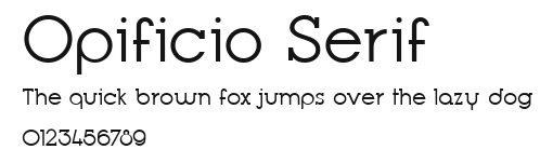 Opificio Serif Preview
