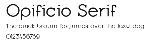 Opificio Serif Preview