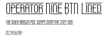Operator Nine BTN Lined Preview