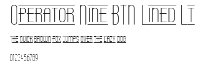 Operator Nine BTN Lined Lt Preview