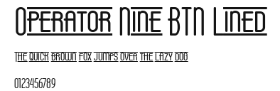 Operator Nine BTN Lined Preview