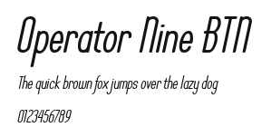 Operator Nine BTN Preview