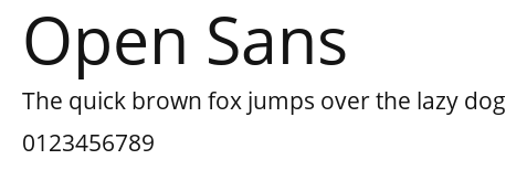 Open Sans Preview