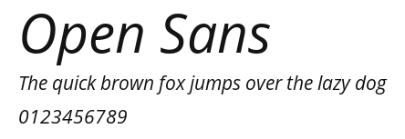 Open Sans Preview