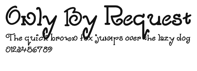 Only By Request Preview