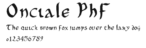 Onciale PhF Preview