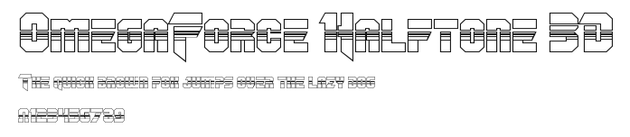 OmegaForce Halftone 3D Preview