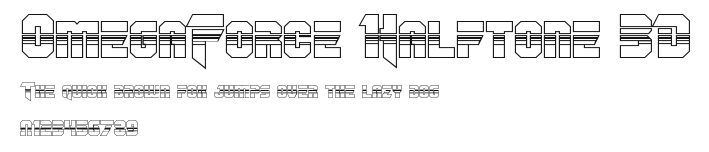 OmegaForce Halftone 3D Preview