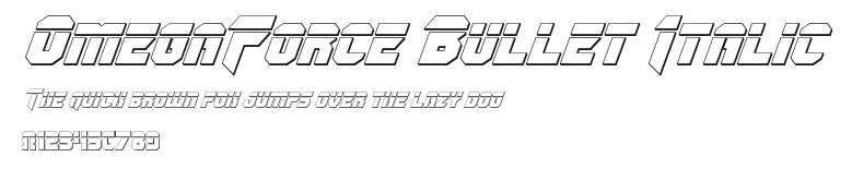 OmegaForce Bullet Italic Preview