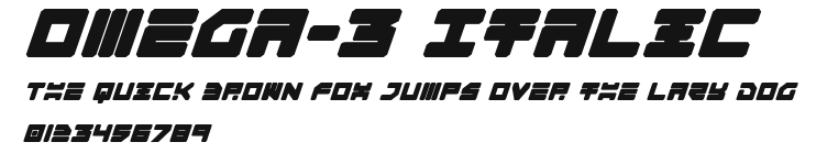 Omega-3 Italic Preview