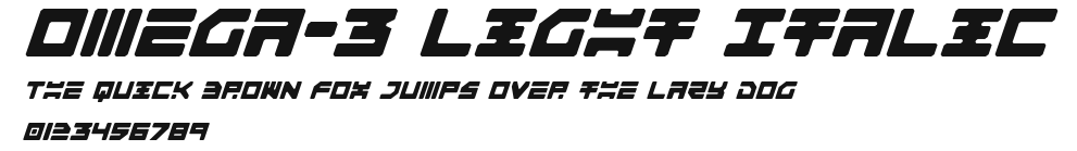Omega-3 Light Italic Preview