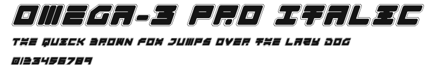 Omega-3 Pro Italic Preview