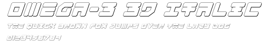 Omega-3 3D Italic Preview